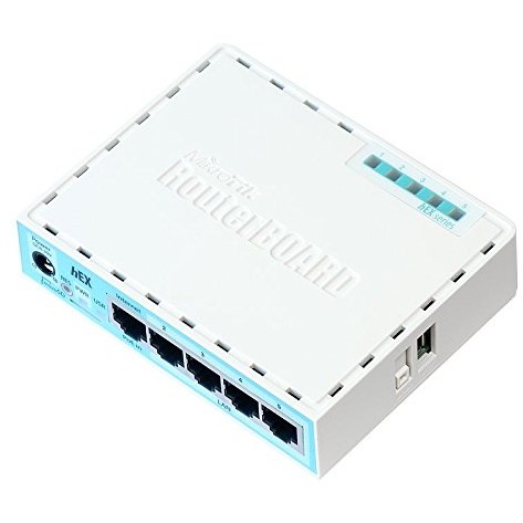 Router RB750Gr3 5 Porturi Gigabit  880MHz CPU Alb