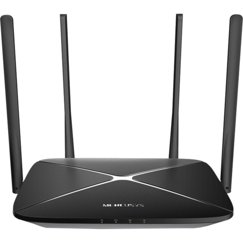 Router wireless AC12G Gigabit AC1200 Dual-Band 4 Antene Externe Negru