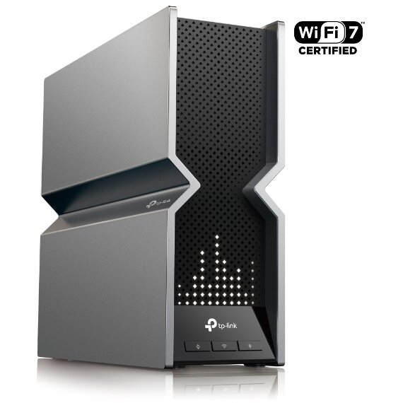 Router Wireless Archer BE800 Wi-Fi 7 Tri-Band BE19000 Compatibil cu EasyMesh Gri/Negru