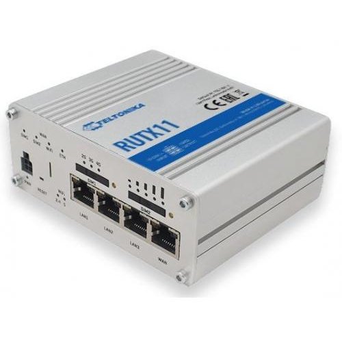 Router wireless Industrial RUTX11 3x LAN Grey