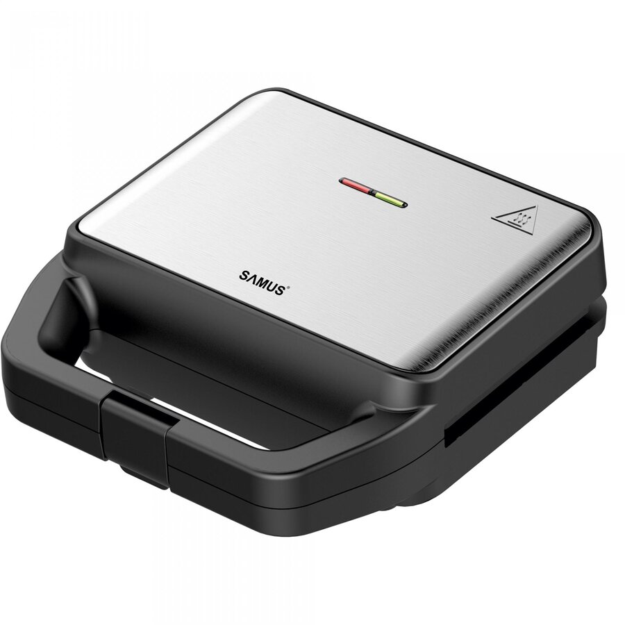 Sandwich-maker SDG-800X Putere 800W Placi Interschimbabile Antiaderente Inox/Negru
