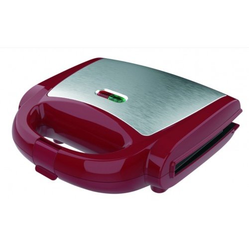 Sandwich Maker Tasty Sc2127 Suprafata Antiaderenta 750W Protectie Siguranta Supraincalzire Rosu/Argintiu