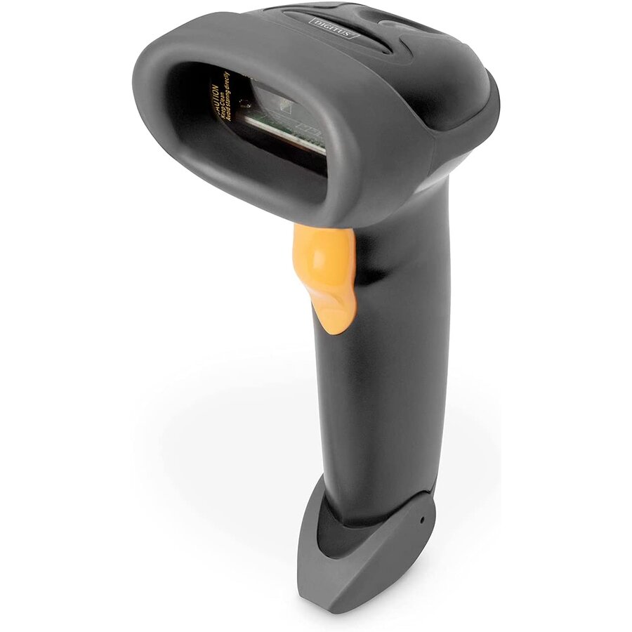 Scanner 1D barcode handheld scanner, barcode scanner (grey/black)