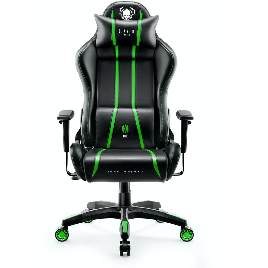 Scaun Gaming X-One 2.0 Normal Size Black Green
