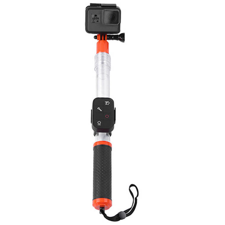Selfie Stick GP-MNP-T01 Lungime 36 - 62CM Filet 1/4Inch Waterproof Plutitor Negru