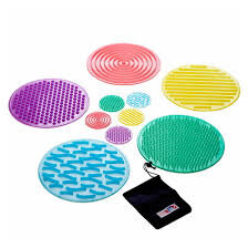 Set 10 Discuri Senzoriale Texturate Multicolor