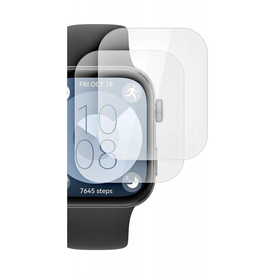 Set 2 Foli protectie compatibil cu Huawei Watch Fit 3 Clear