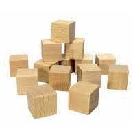 Set 49 Cuburi Lemn Natur Craft 1.5 x 1.5 cm Pentru Activitati Senzoriale Si Lucru Manual