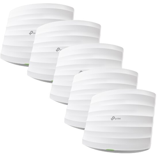 Set 5 Access Point-uri Wi-Fi5 AC1750 Dual Band MU-MIMO EAP245(5-pack) Alb