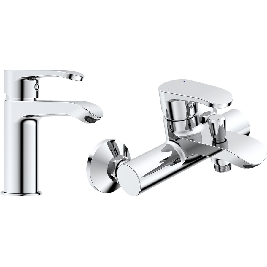 Set baterii baie cada si lavoar SET SALT finisaj Cromat