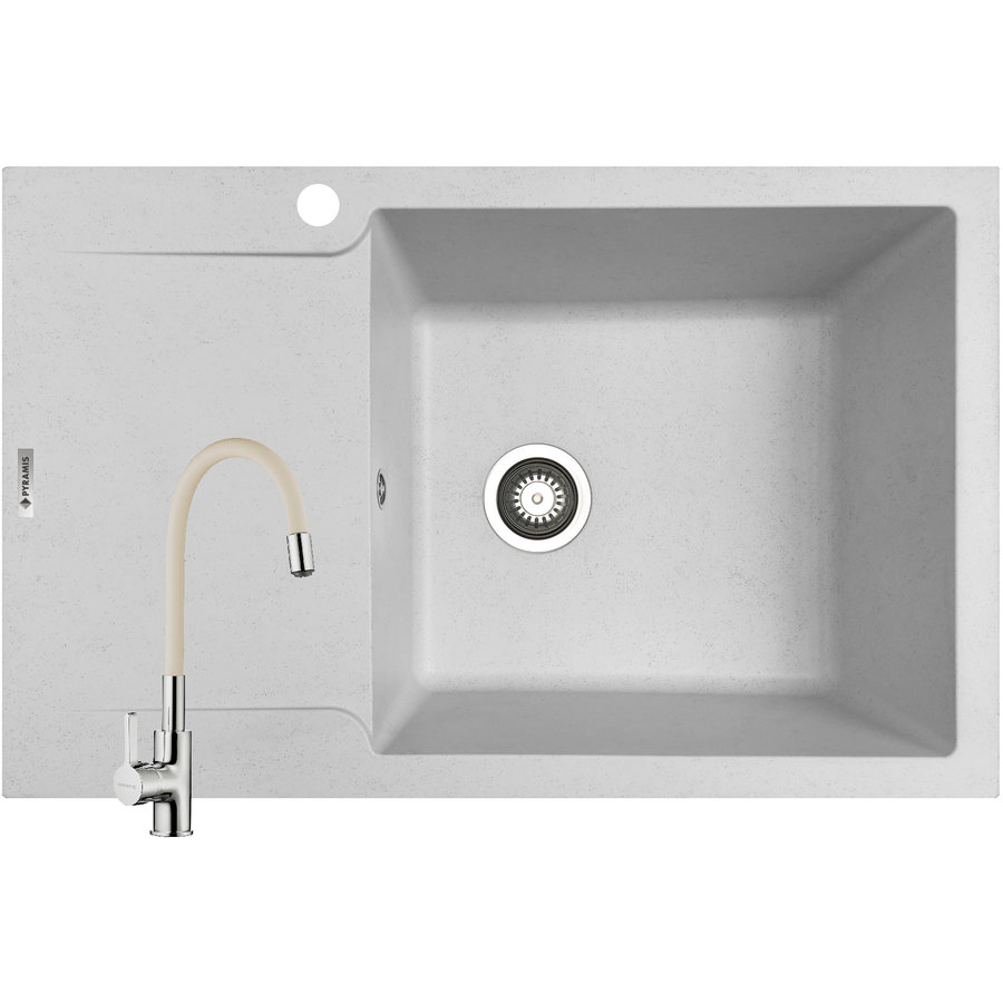 Set Chiuveta bucatarie + Baterie Flessi Magnifica Durothek 1B 1D DR Avena