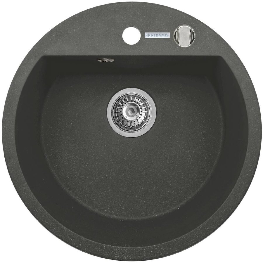 Set Chiuveta bucatarie granit MIDO 1B Ø51 + Baterie OSSIA Black