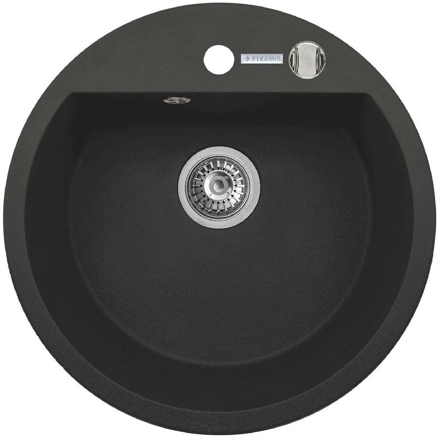 Set Chiuveta bucatarie granit MIDO 1B Ø51 + Baterie OSSIA Carbon