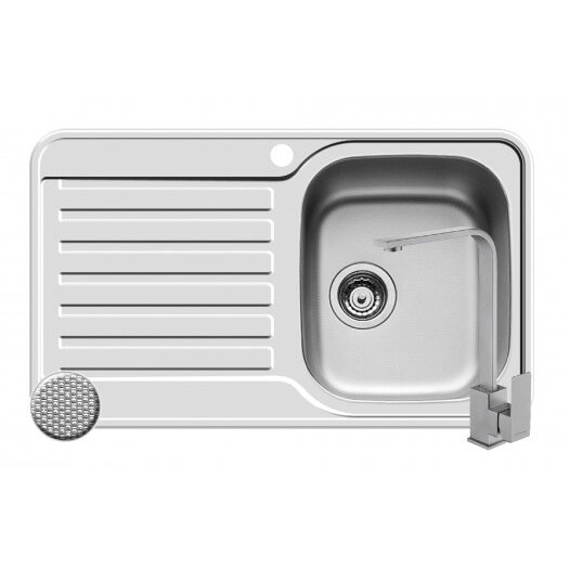 Set Chiuveta Inox + Baterie ECO CECILIA SPACE MINI DR