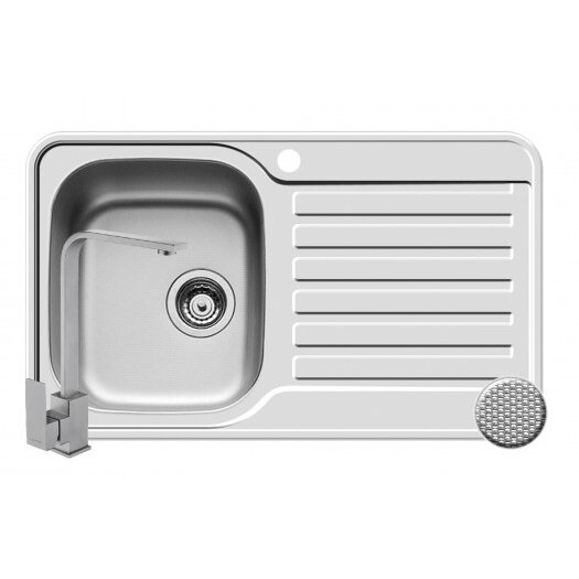 Set Chiuveta Inox + Baterie ECO CECILIA SPACE MINI ST