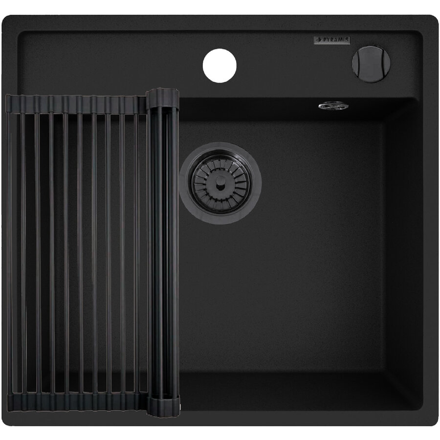 Set Chiuveta Pyragranite Camea 53 si Roll Up Volcano