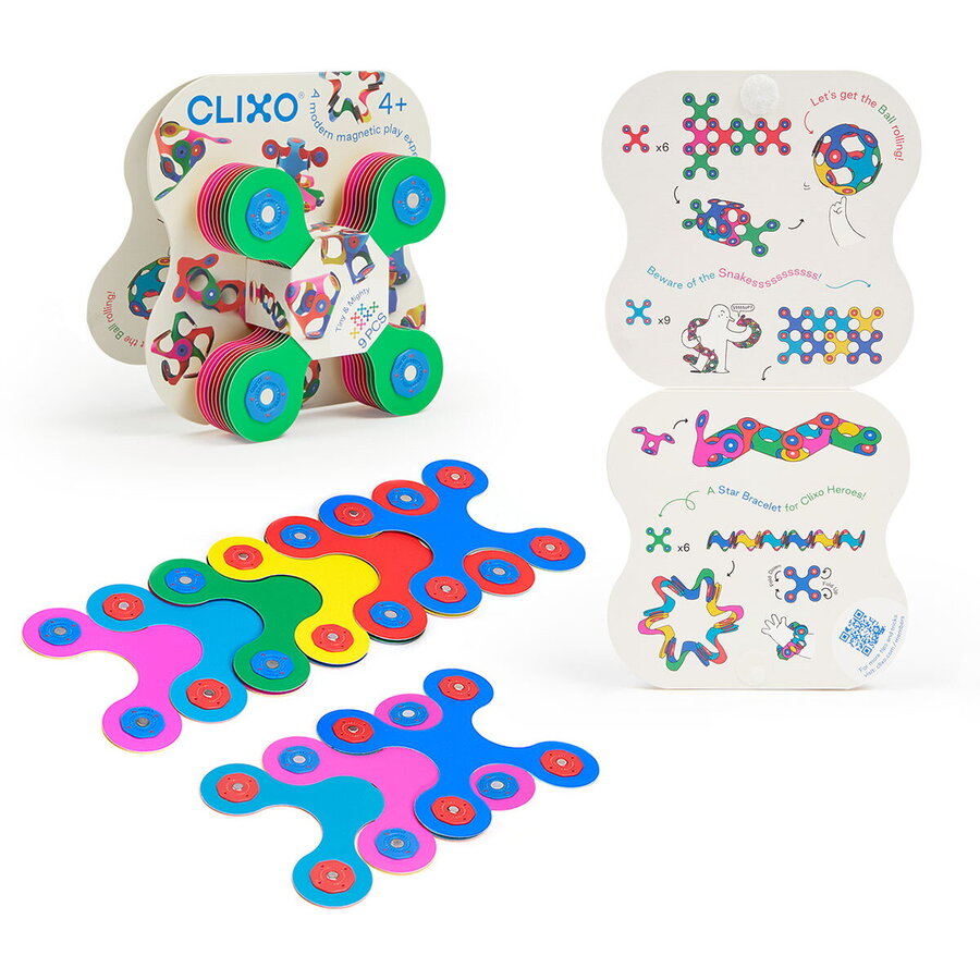 Set de Constructie Magnetic Tiny & Mighty 9 Piese 4 Ani+ Multicolor