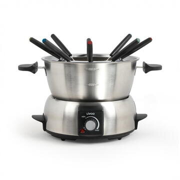 Set Fondue DOC263 Electric 1000W 8 Persoane Inox