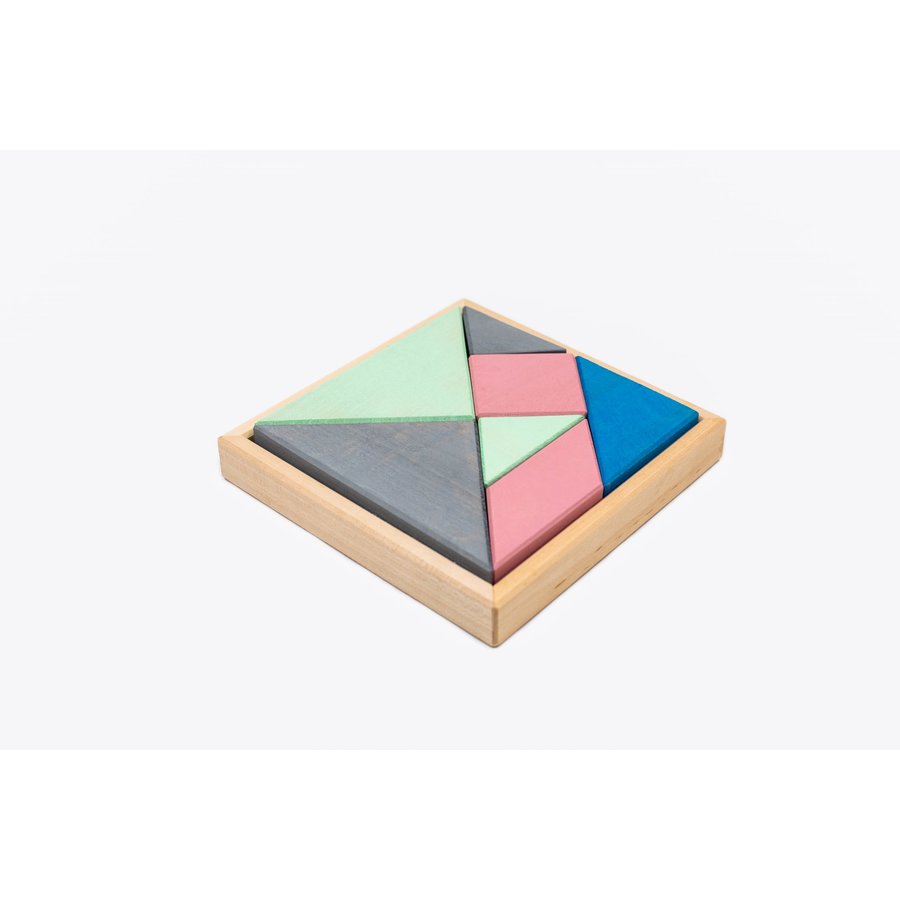 Set Handmade Tangram Turquoise