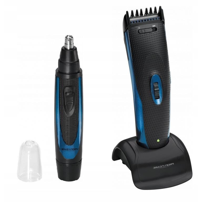 Set Pentru Barba Masina Tuns + Trimmer 5 Lungimi NiMH Negru/Albastru