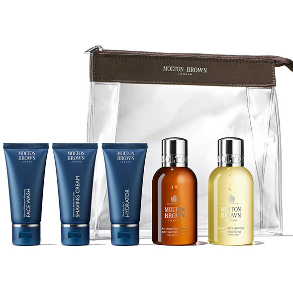 Set Well Groomed Wayferer Gents Carry On Bag Gel De Dus 100ml + Gel Curatare Faciala 30ml + Crema Barbierit 30ml + Sampon 100 ml