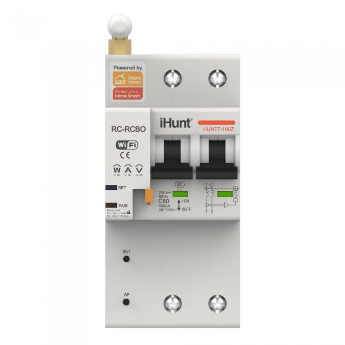 Siguranta automata inteligenta cu contorizare 2P 32A WiFi White Black