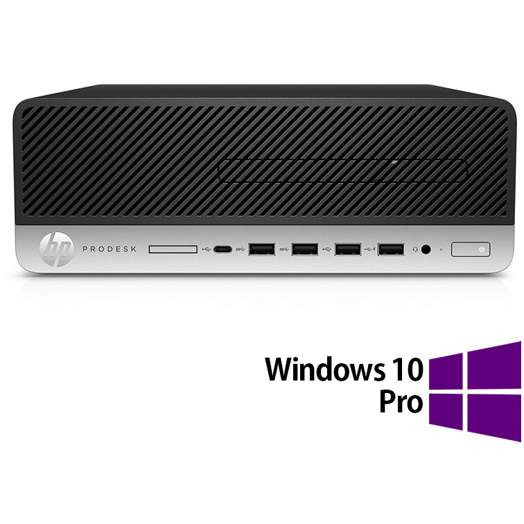 Sistem desktop ProDesk 600 G3 Intel Core i3-6100 8GB 256GB SSD Windows 10 Pro Black