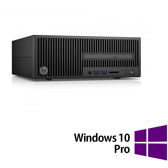 Sistem desktop Refurbished EliteDesk 280 G2 Intel Core i3-6100 8GB 500GB HDD Windows 10 Pro Black