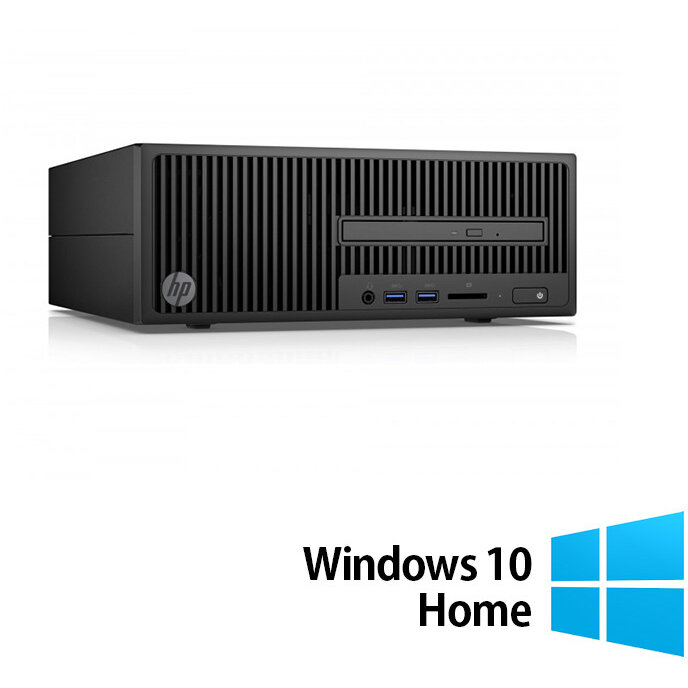 Sistem desktop Refurbished EliteDesk 280 G2 Intel Pentium G4400 8GB 500GB HDD Windows 10 Home Black