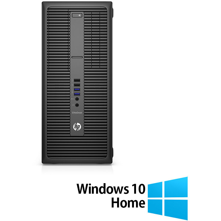 Sistem desktop Refurbished EliteDesk 800 G2 Intel Core i5-6500 16GB 512GB SSD Windows 10 Home Black