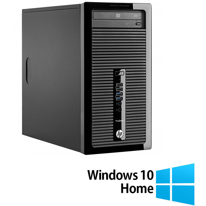Sistem desktop Refurbished ProDesk 400 G2 Intel Core i7-4765T 16GB 512GB SSD Windows 10 Home Black