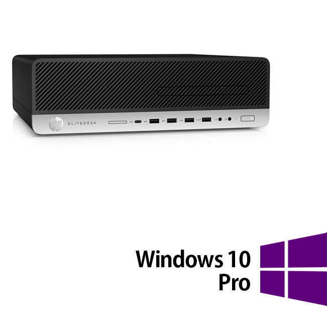 Sistem desktop Refurbished ProDesk 800 G3 Intel Core i5-6500 16GB 256GB SSD Windows 10 Pro Black