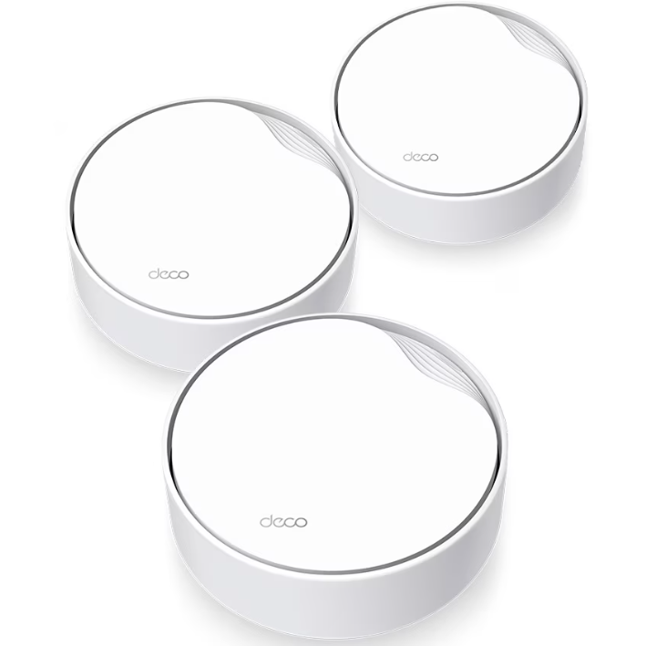 Sistem Wi-Fi Mesh Deco X50-PoE(3-pack) Dual-Band AX3000  PoE 1x 2.5Gbps Port + 2x Gigabit   Seamless Roaming  Antivirus  Control Parental   Control Vocal Alb