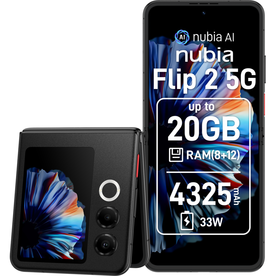 Smartphone nubia FLIP 2 Dual SIM 8GB RAM 256GB 5G Black