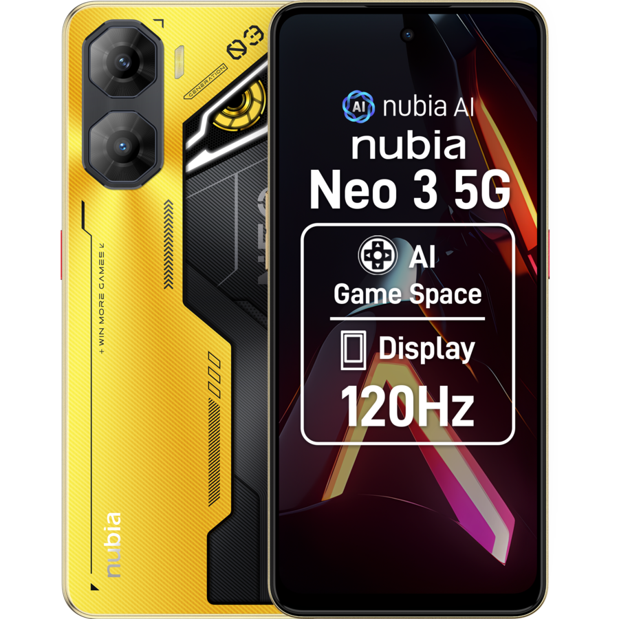Smartphone nubia NEO 3 Dual SIM 20GB (8GB + 12GB extensibili) 256GB 5G Gold