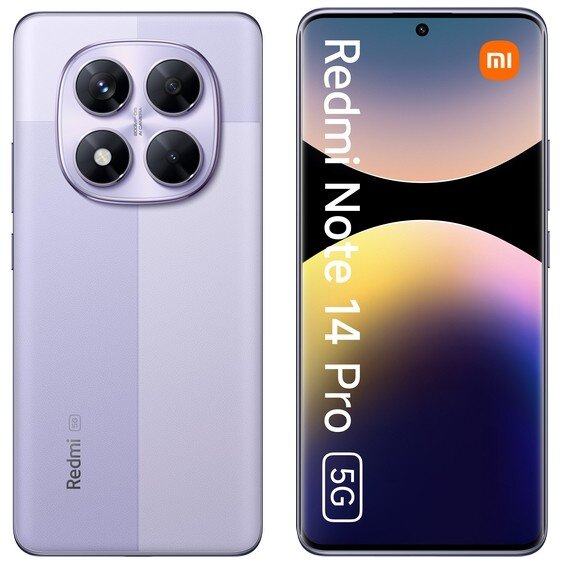 Smartphone Redmi Note 14 Pro 5G 8GB 256GB Lavender Purple