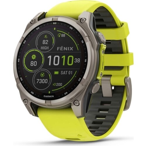Smartwatch Fenix 8 Titanium Yellow