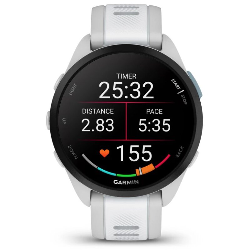 Smartwatch Forerunner 165 3.05Cm 1.2Inch Amoled Digital 390 x 390 Pixeli Touchscreen Grey