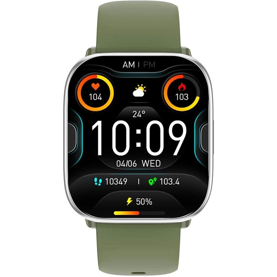 Smartwatch Pastel Silver Green