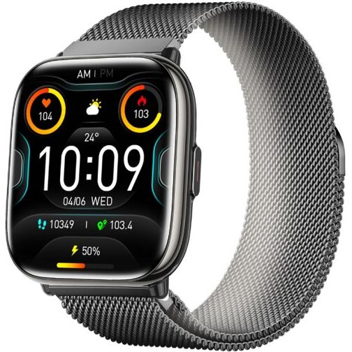 Smartwatch T-FIT 265 A 1.75inch AMOLED Ritm Cardiac Apelare prin Bluetooth IP67 Negru