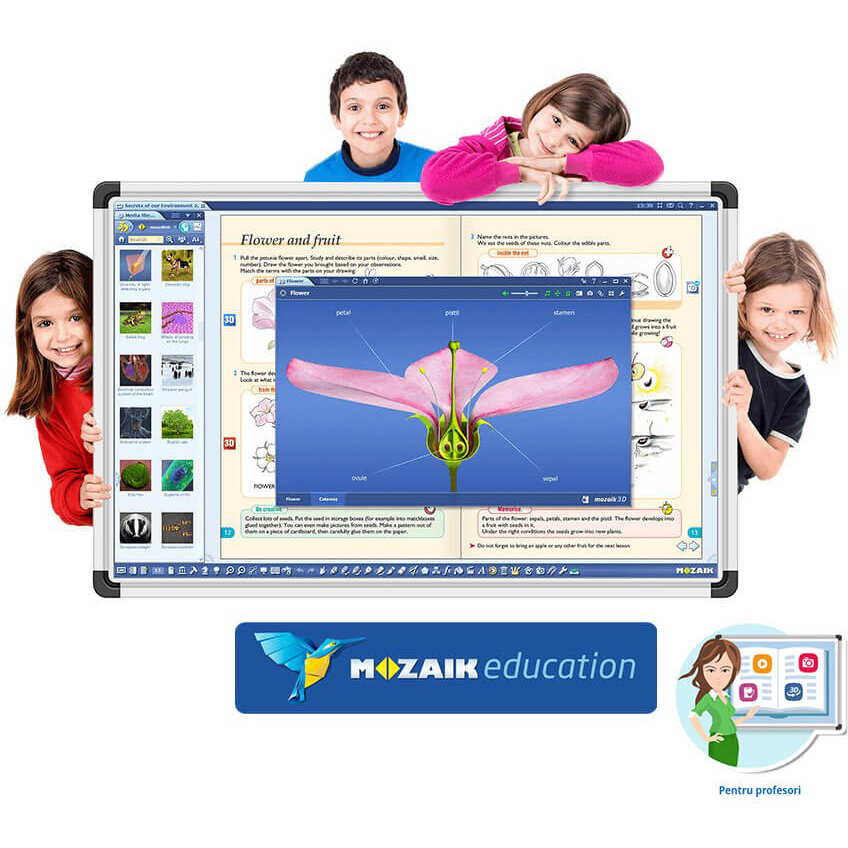 Software Educational pentru Profesori Mozaik Teacher Monolingv Lectii Interactive in Timp Real Licenta 1 Cont Utilizator / 1 An