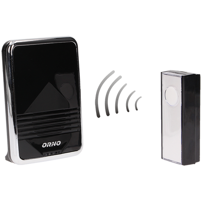 Sonerie Wireless CALYPSO II DC OR-DB-QS-158 300M 36 Tonuri 3 Moduri de Semnalizare IP44 Negru/Alb