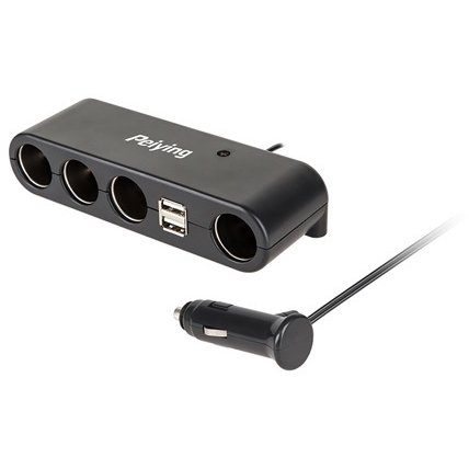 SPLITTER BRICHETA AUTO X4 CU USB SI CABLU