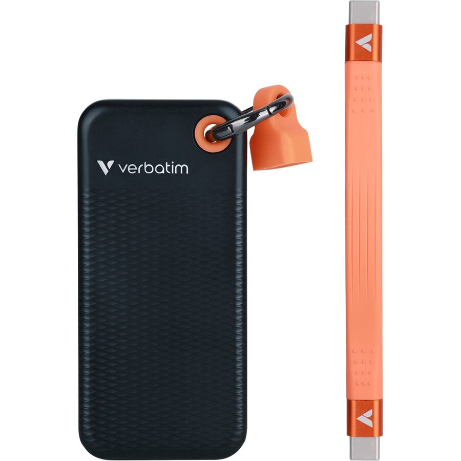SSD Extern Pocket 2TB USB-C Black Orange