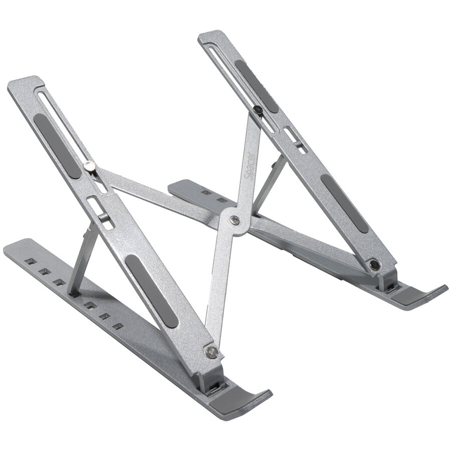 Stand Notebook 15.6 Pliabil Ajustabil 7 Trepte De Inaltime Husa De Transport Argintiu