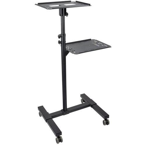 Stand Videoproiector + Pentru Laptop Reglabil Pe Inaltime Max 10kg Negru