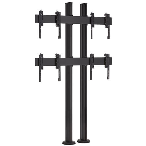 Stand Videowall FMVW2255  2x2 Cu Prindere In Podea Pentru Displayuri  46-55inch Negru