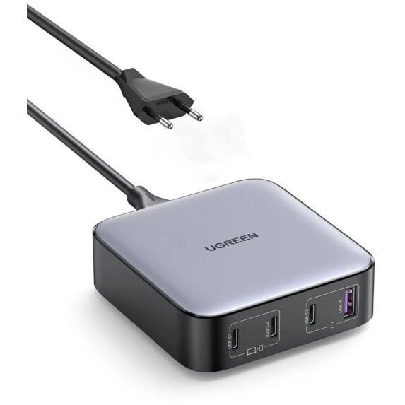 Statie Incarcare Nexode 100W  GaN  3x USB-C  1x USB-A  PPS  QC4+  Gri