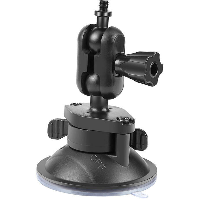 Suport Auto PU544B Compatibil cu Camere Video Sport / Telefoane Negru