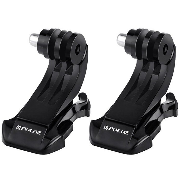 Suport J-Hook PU20 pentru Camere Video de Actiune DJI / GoPro / Insta360 2 Bucati Negru